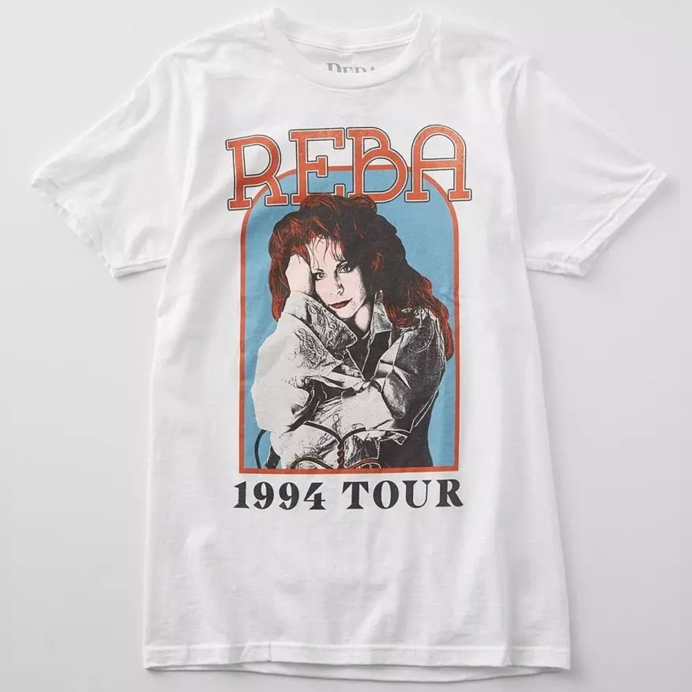 Reba McEntire 1994 Tour Classic Country Music Icon Legend White Graphic T-Shirt